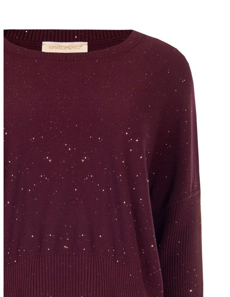 Camisola oversized com lantejoulas Rinascimento