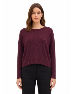 Camisola oversized com lantejoulas Rinascimento