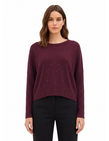 Camisola oversized com lantejoulas Rinascimento