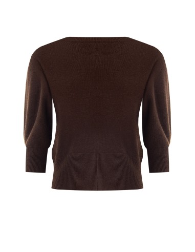 Camisola em mistura de viscose com logótipo RR em relevo Rinascimento