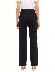 Jeans Wide Leg com cintura integrada e costuras centrais Rinascimento 2