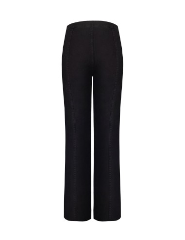Jeans Wide Leg com cintura integrada e costuras centrais Rinascimento