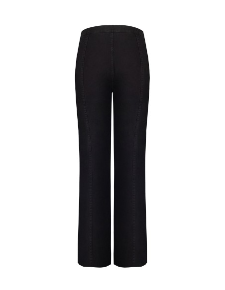 Jeans Wide Leg com cintura integrada e costuras centrais Rinascimento