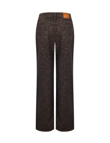 Jeans Wide Leg Elásticos e Manchados Rinascimento