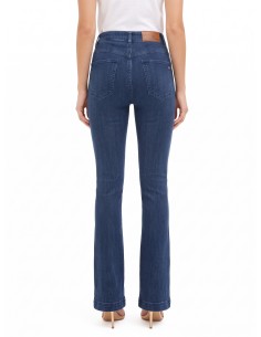 Jeans skinny justos e elásticos com fechos de correr frontais Rinascimento 2