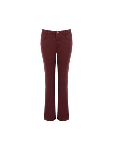 Jeans flare elásticos com bainhas de corte vivo Rinascimento