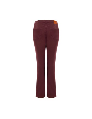 Jeans flare elásticos com bainhas de corte vivo Rinascimento