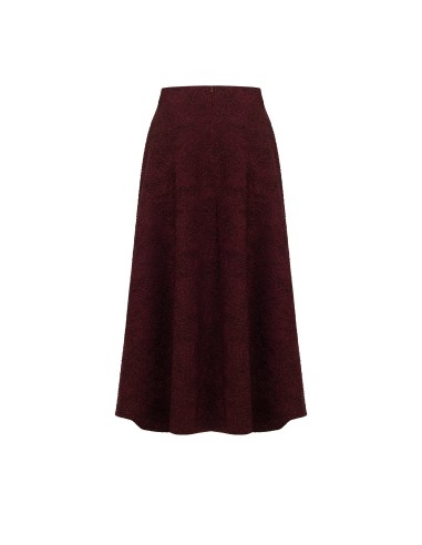 Saia Comprida Evasé em Jacquard Gofrado com Lurex Rinascimento