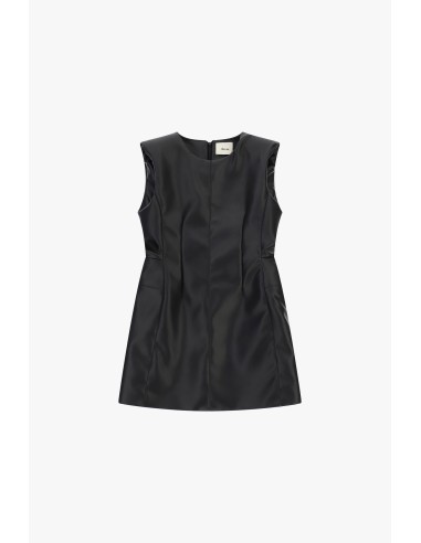 Vestido curto sem mangas com costuras modeladas Dixie