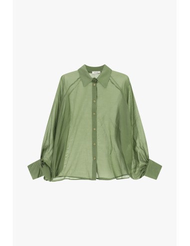 Camisa oversized com mangas largas e punhos compridos Dixie