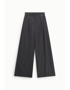 Calças Palazzo de Cintura Alta com Pinças Dixie 2