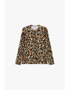 T-shirt de manga comprida com padrão animalier Dixie