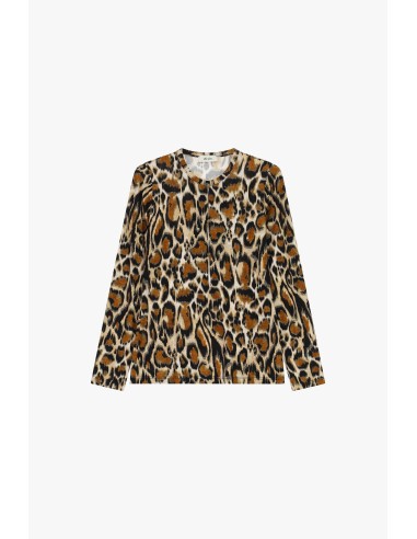 T-shirt de manga comprida com padrão animalier Dixie