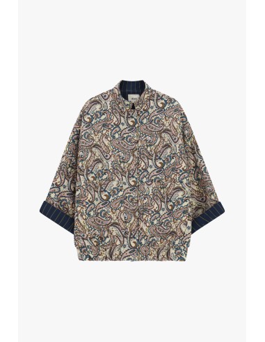 Bomber com padrão paisley e mangas largas Dixie