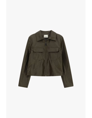 Casaco-camisa curto com bolsos frontais Dixie