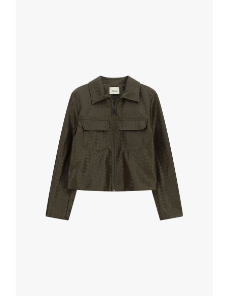 Casaco-camisa curto com bolsos frontais Dixie