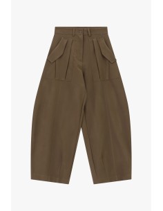 Calças Palazzo Largas com Bolsos Aplicados Dixie 2