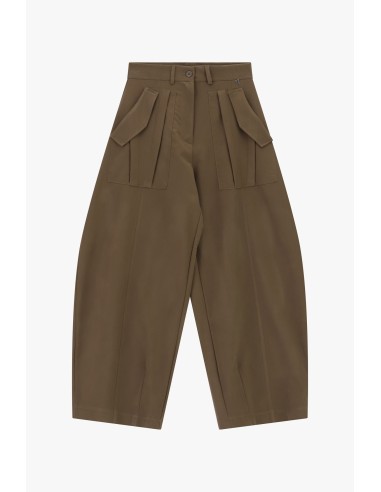 Calças Palazzo largas com bolsos aplicados Dixie
