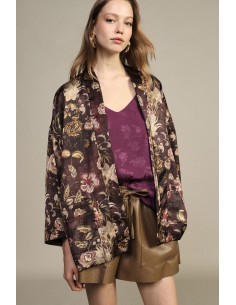 Casaco curto com padrão floral e bolsos Dixie