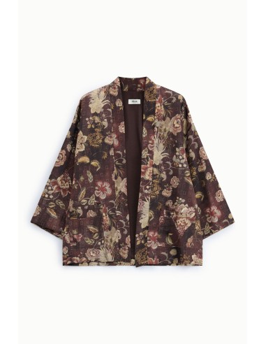 Casaco curto com padrão floral e bolsos Dixie
