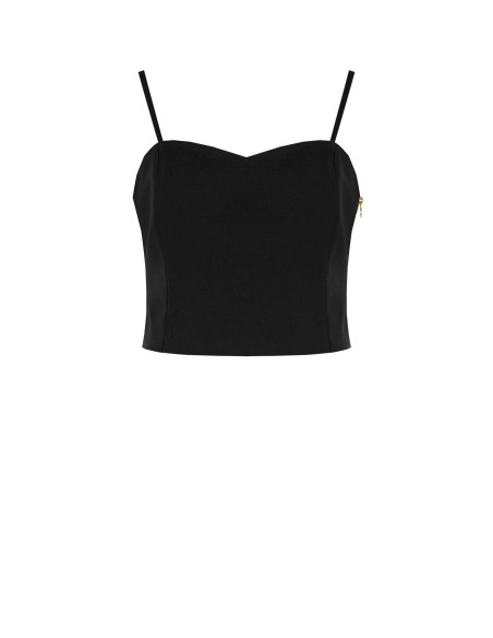 Crop Top Bustier em Tecido Técnico Rinascimento