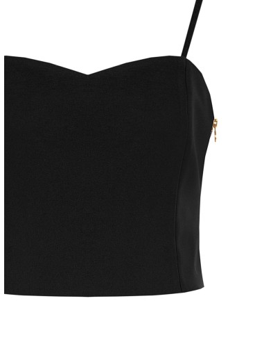 Crop top bustier em tecido técnico Rinascimento