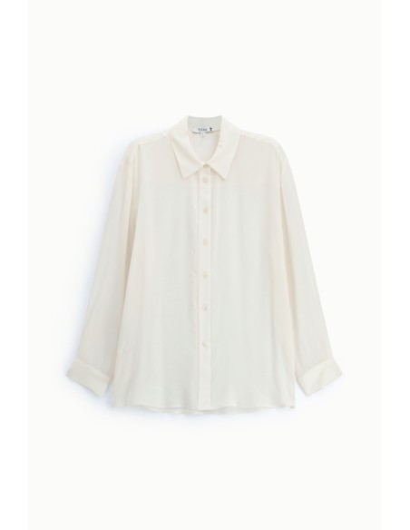 Camisa de corte regular com gola clássica Please
