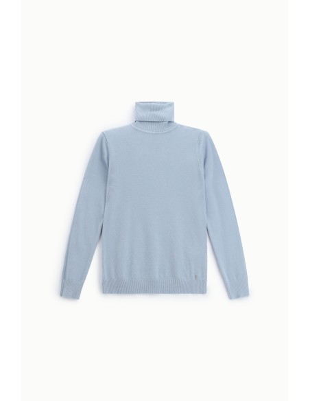 Camisola de gola alta de manga comprida lisa Please