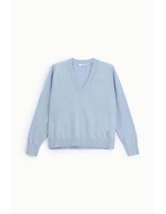 Camisola Pullover Decote em V Corte Regular Please 2