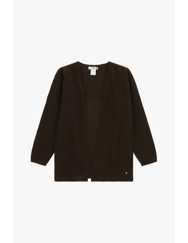 Cardigan comprido aberto sem botões Please