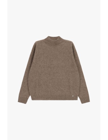 Camisola de gola redonda com acabamento canelado Please