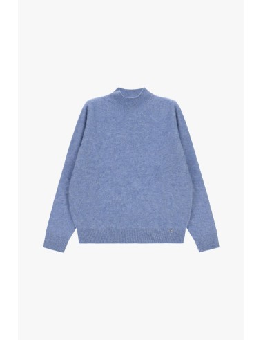 Camisola de gola redonda com acabamento canelado Please