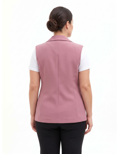 Colete Curvy cintado em crepe scuba Rinascimento Curvy