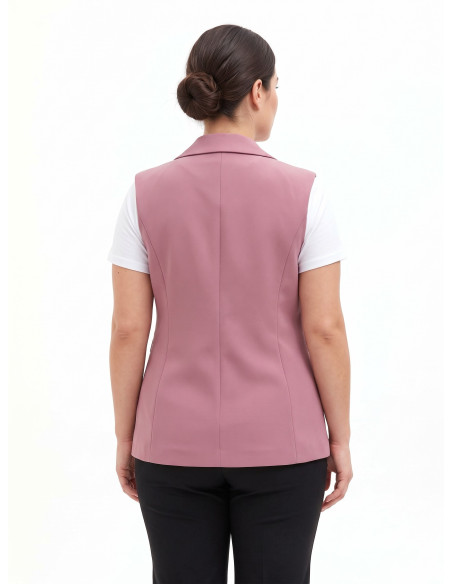 Colete Curvy cintado em crepe scuba Rinascimento Curvy