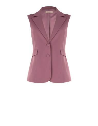 Colete Curvy cintado em crepe scuba Rinascimento Curvy