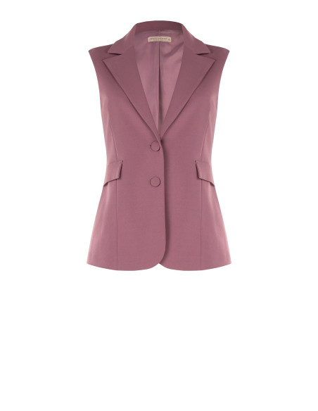 Colete Curvy cintado em crepe scuba Rinascimento Curvy