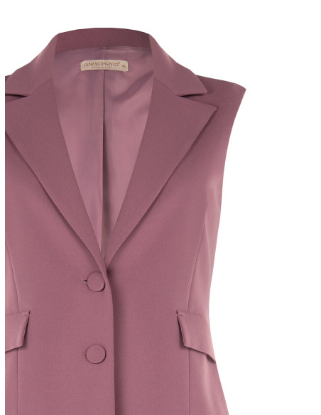 Colete Curvy cintado em crepe scuba Rinascimento Curvy