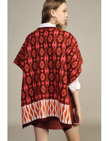 Camisola sem mangas em jacquard com padrão geométrico Dixie