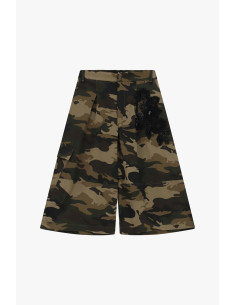 Calções largos com padrão camuflado floral Dixie 2