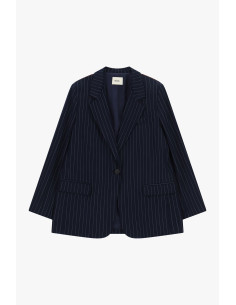 Blazer às riscas com lenço bandana e franjas Dixie 2