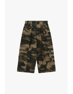 Calças cropped com padrão camuflado e bolsos Dixie 2