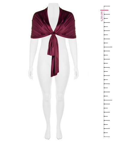 Estola Curvy para cobrir os ombros em cetim Rinascimento Curvy