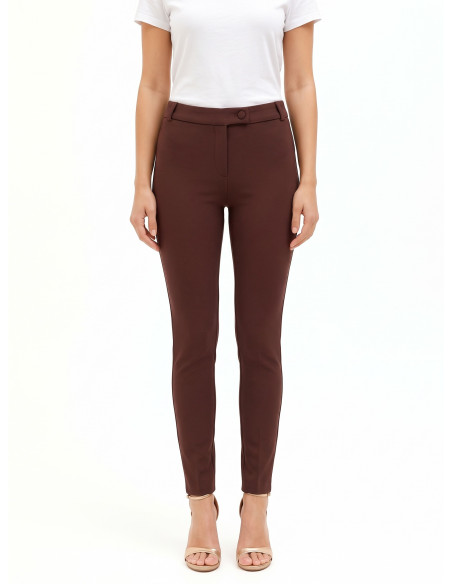 Calças skinny em crepe scuba Rinascimento