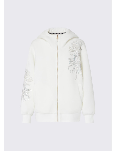 Casaco oversized com bordado de joias Liu Jo