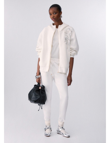 Casaco oversized com bordado de joias Liu Jo