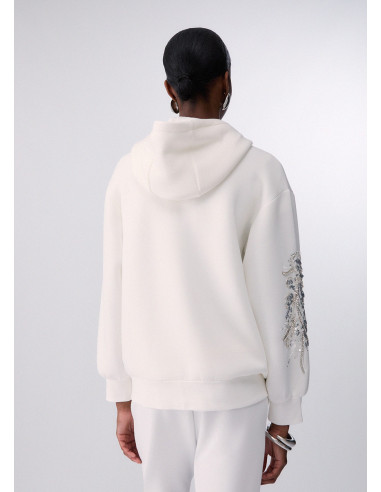 Casaco oversized com bordado de joias Liu Jo