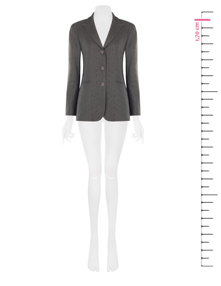 Casaco blazer de poliviscose com strass Rinascimento
