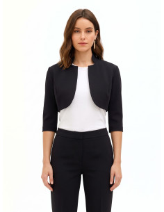 Bolero Capa de Ombros em Scuba Crepe Rinascimento