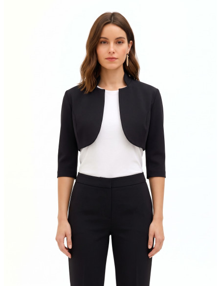 Bolero Capa de Ombros em Scuba Crepe Rinascimento