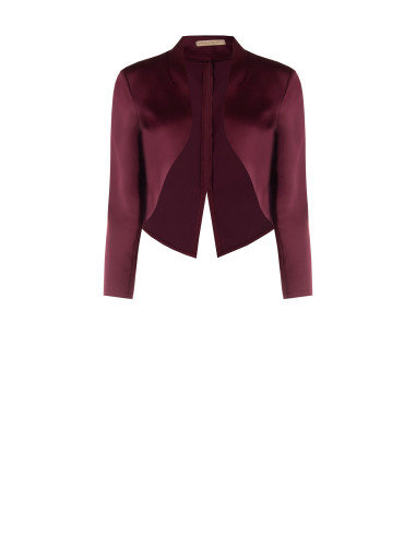 Bolero de cetim com costas de corte smoking Rinascimento